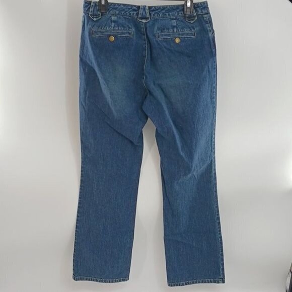 Ralph Lauren Womens 6 Blue Denim Jeans Mid Rise Straight Leg Classic Fit Pants - Picture 4 of 6